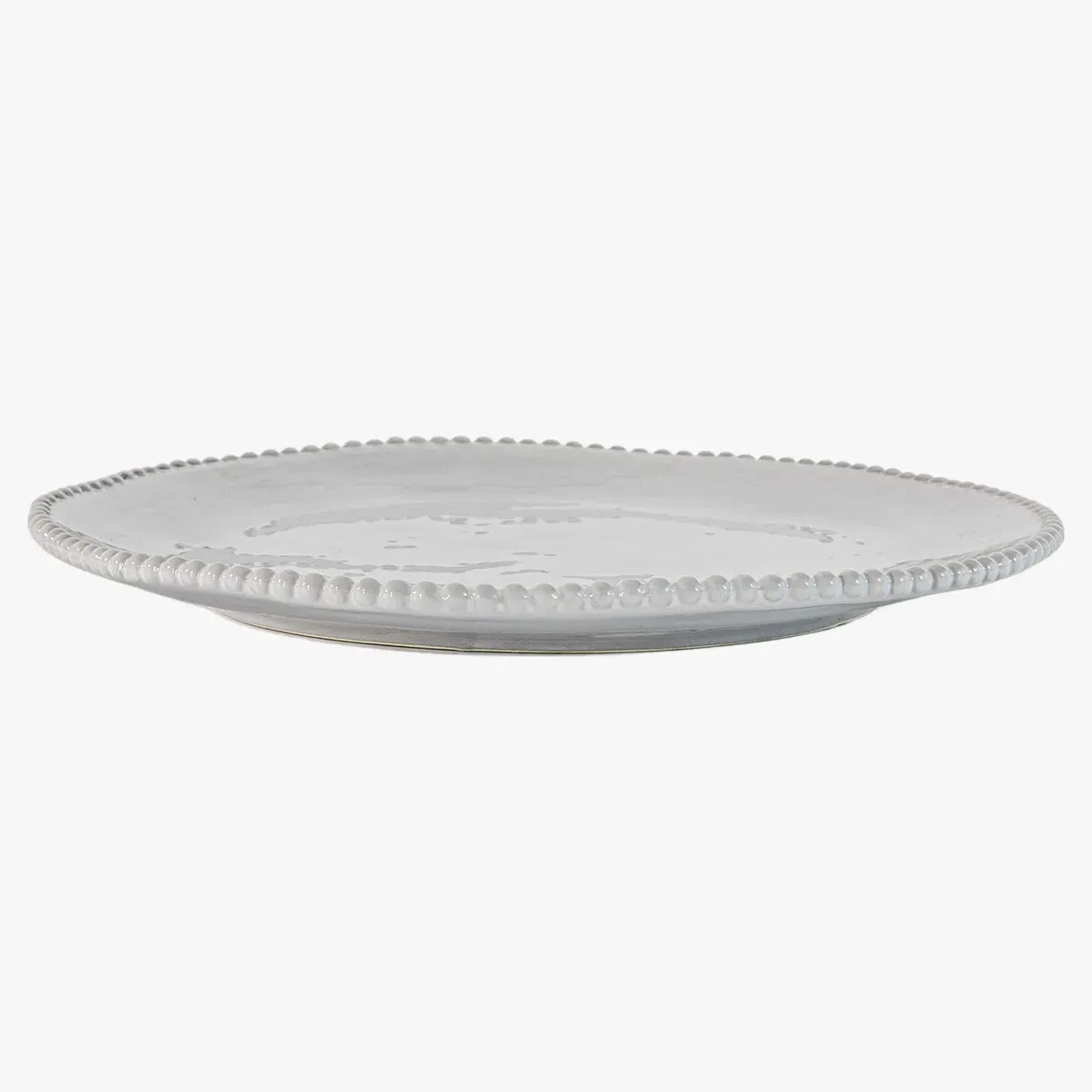 4-Piece Dinner Plate Set with Beaded Detail image