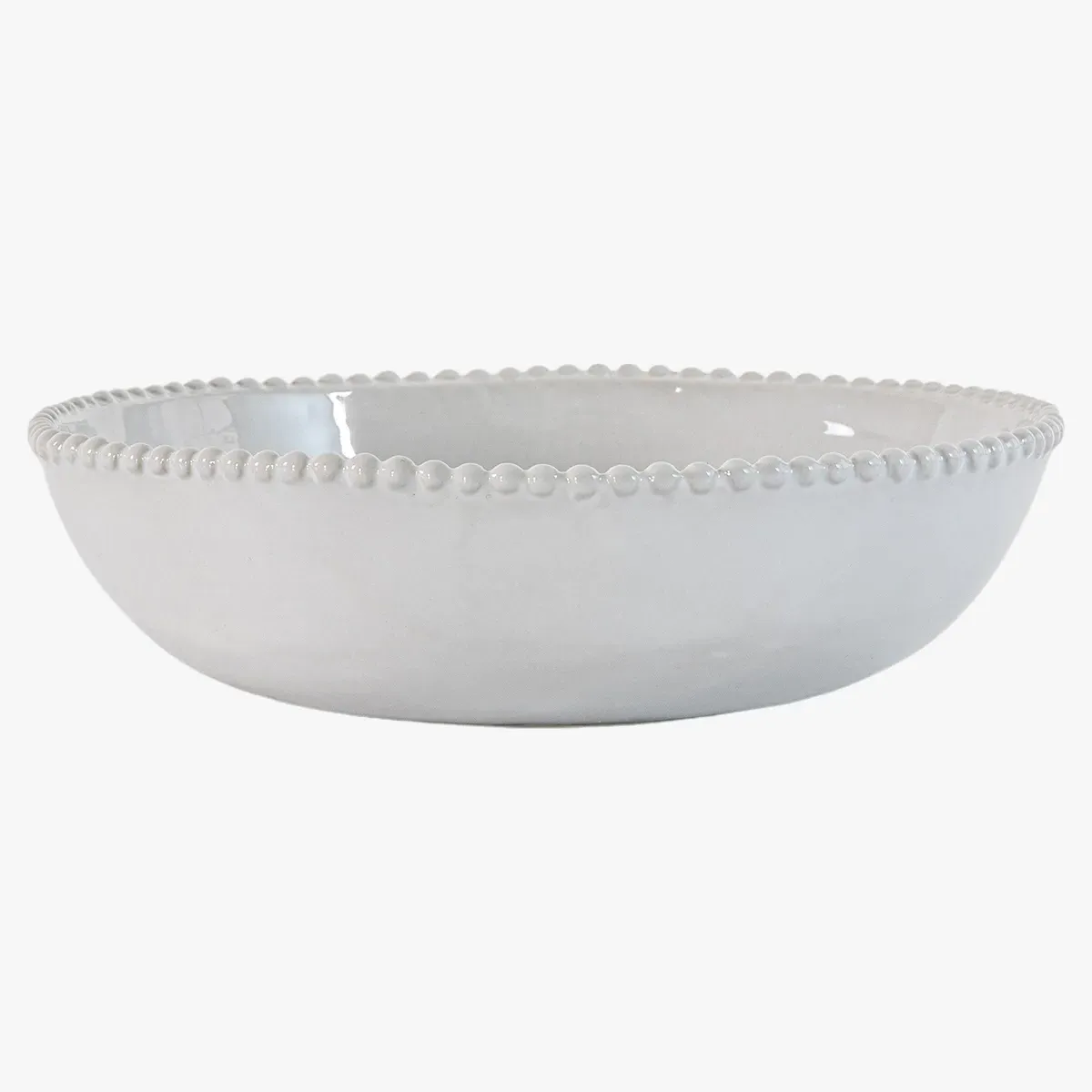 4-Piece Pasta Bowl Set with Beaded Detail image