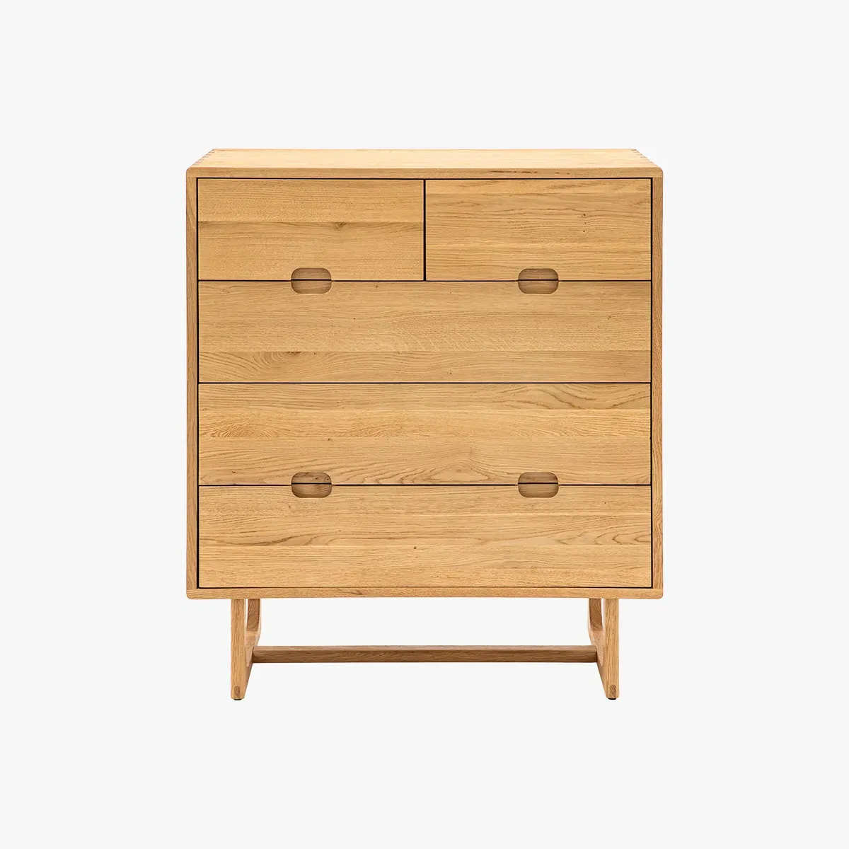 5-Drawer Chest - Natural, Oak Wood image