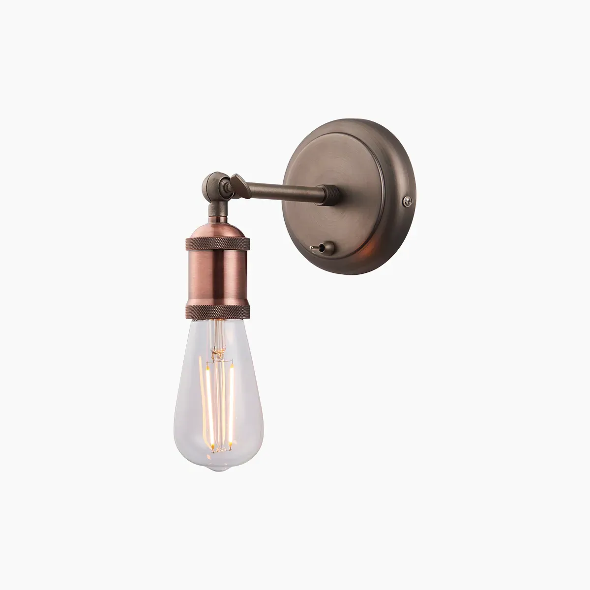 Adjustable Wall Light - Pewter, Metal image