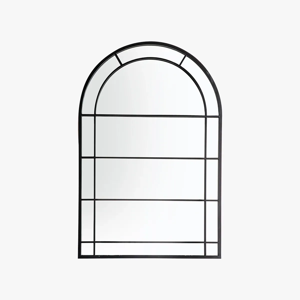 Arched Outdoor Mirror - Black image