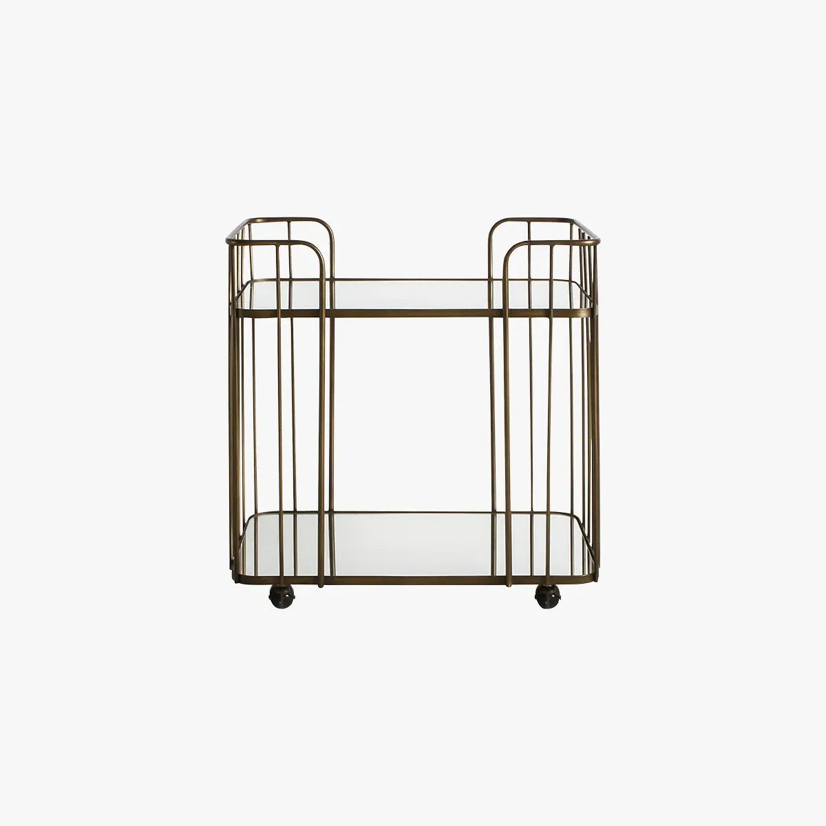 Art Deco Drinks Trolley - Bronze, Metal image