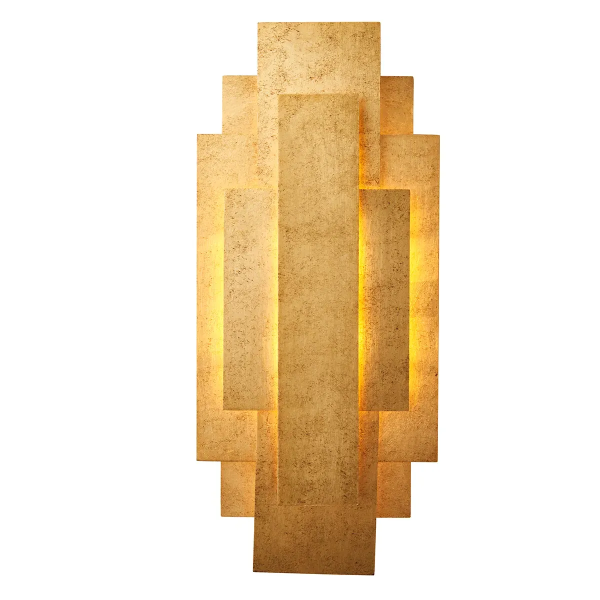 Aztec Wall Light with Ambient Lighting - Gold image