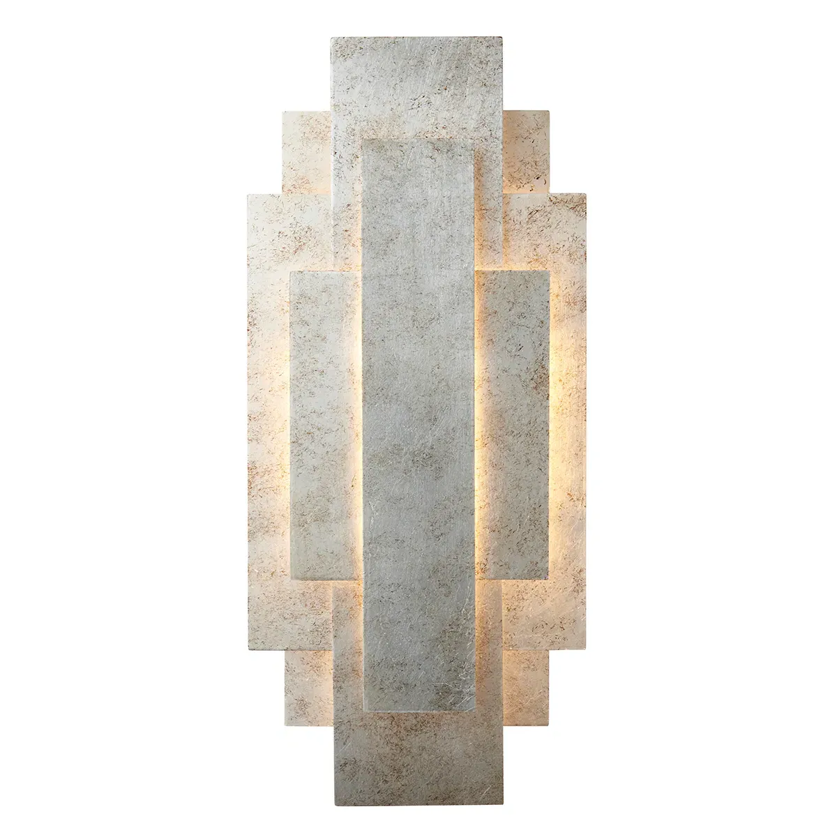Aztec Wall Light with Ambient Lighting - Silver