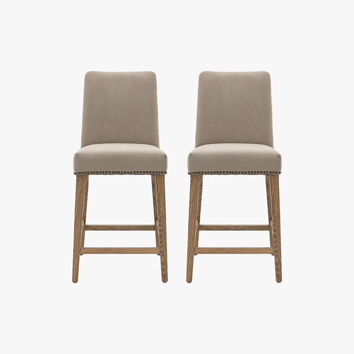 Bar Stool Set of 2 - Cement image