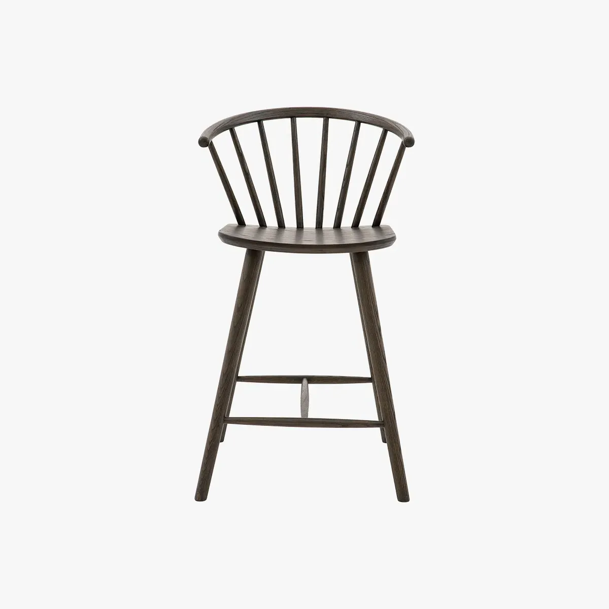 Barstool with Solid Construction - Mocha, Oak image