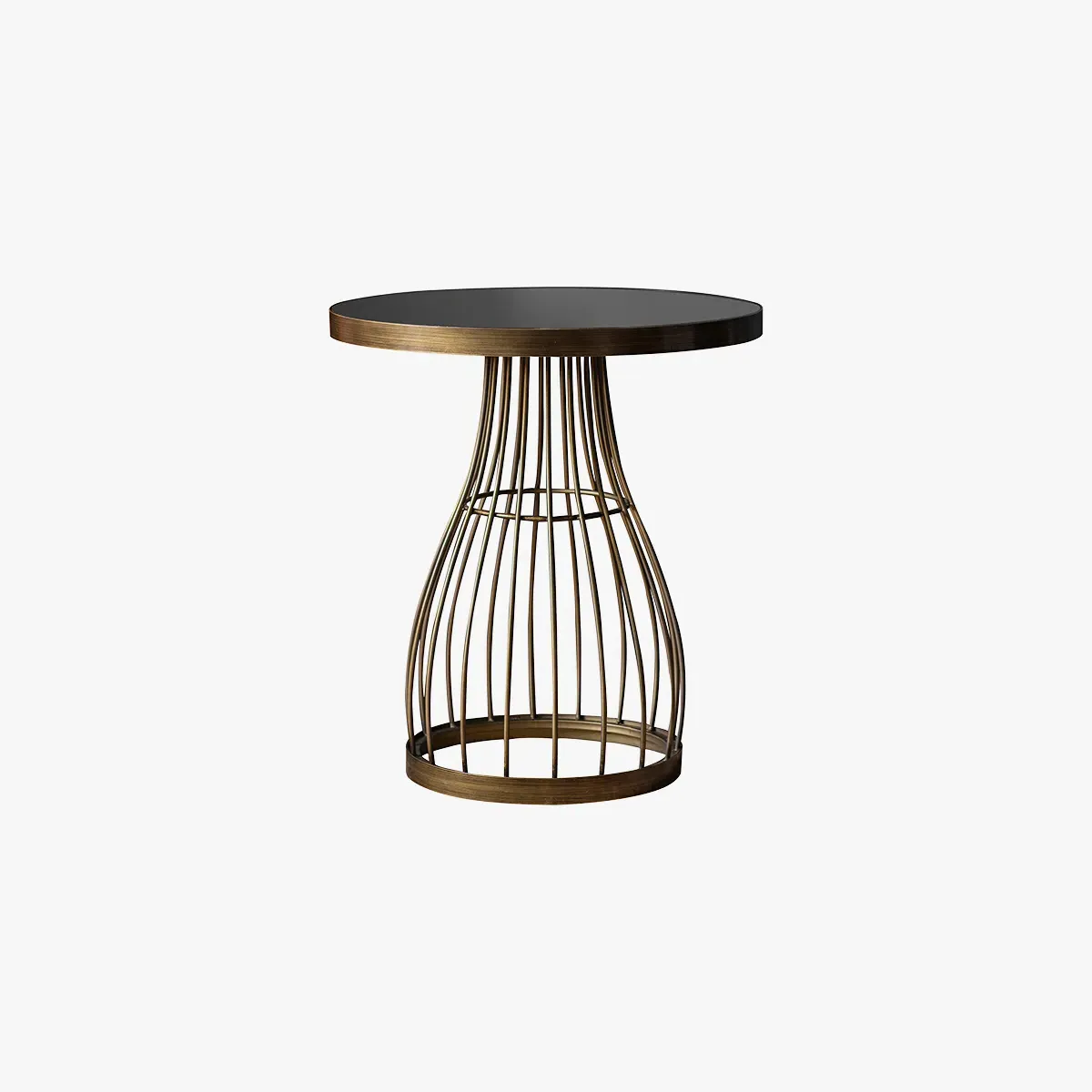 Caged Side Table - Bronze, Metal image