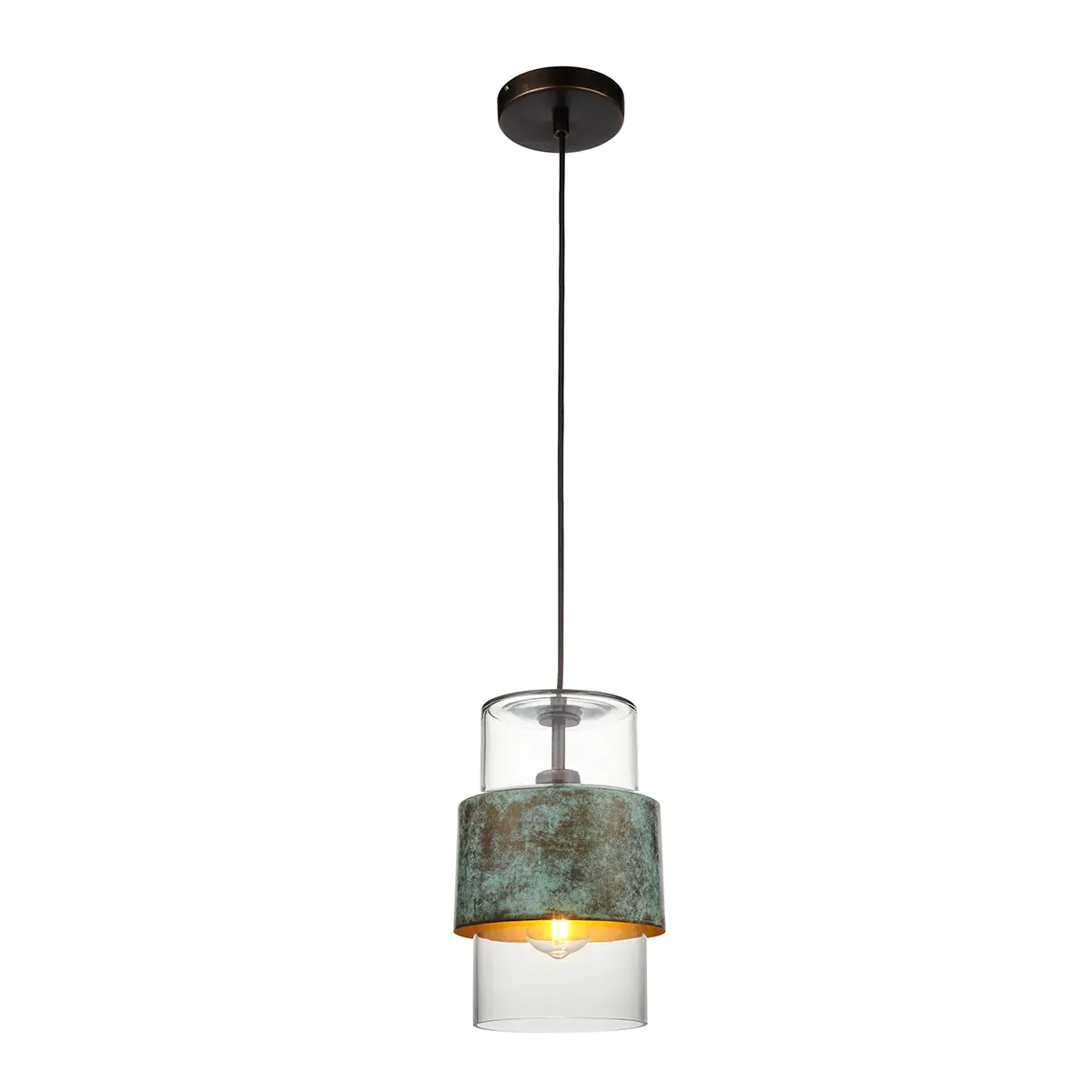 Ceiling Pendant Light - Bronze, Glass