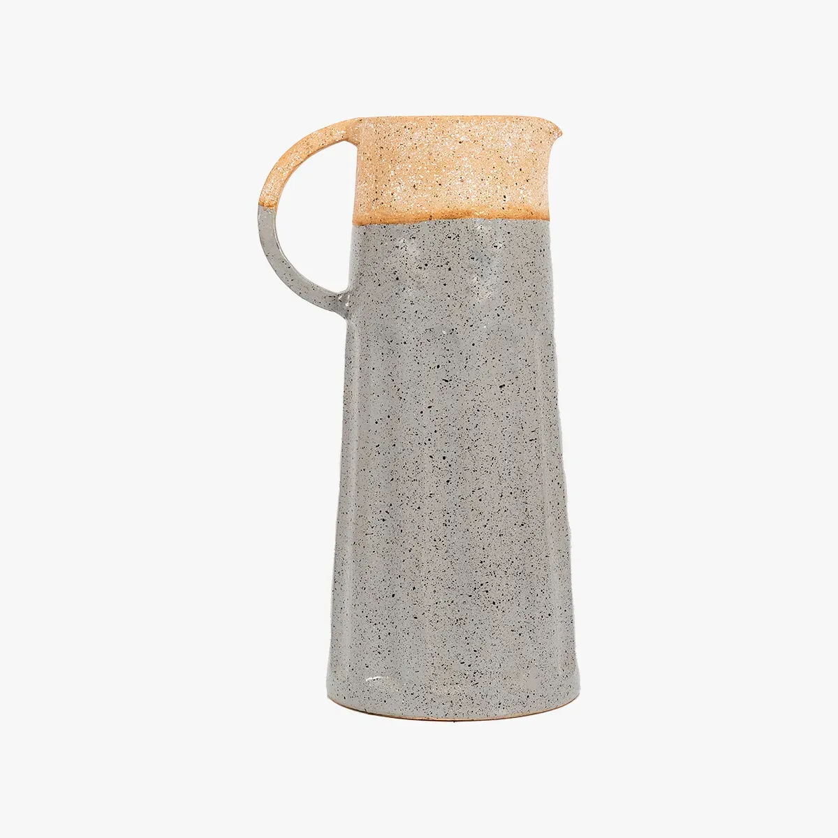 Ceramic Pitcher with Speckled Glaze - Slate image