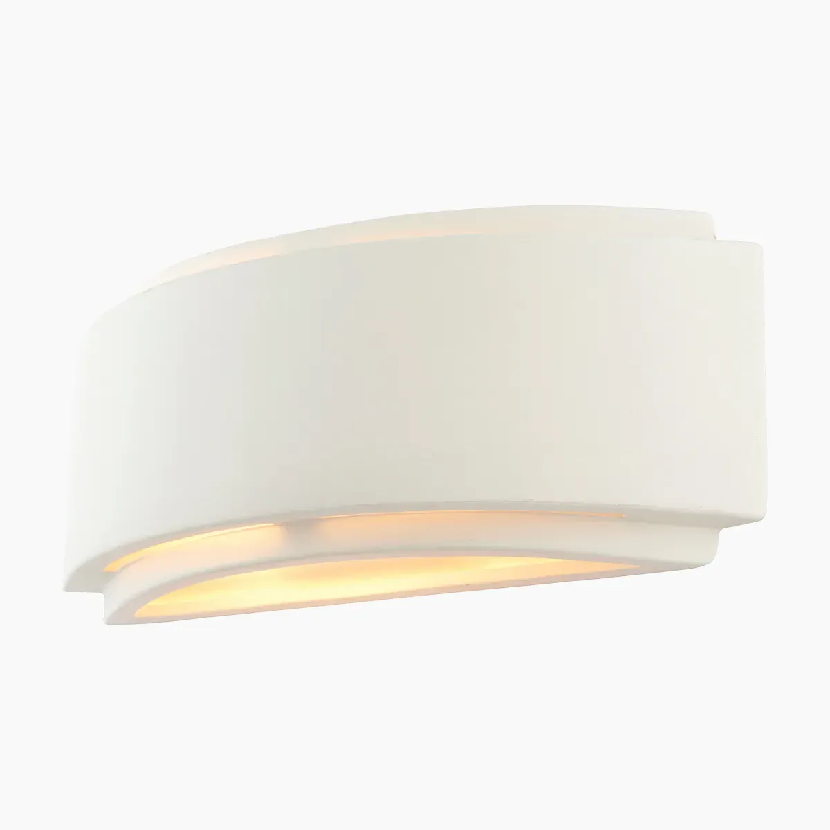 Ceramic Wall Lamp - White, Gloss Finish image