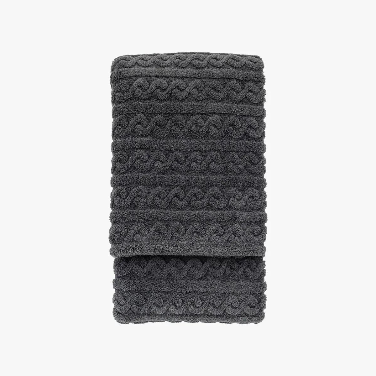 Chunky Throw Blanket - Grey, Fleece