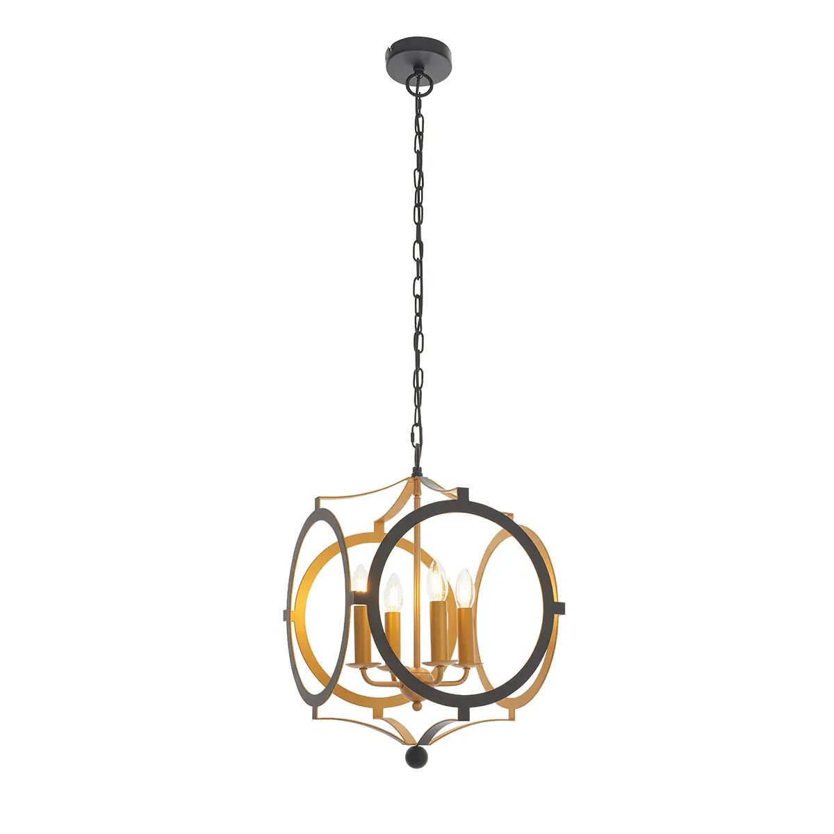 Classic Ceiling Pendant Light - Black, Gold image