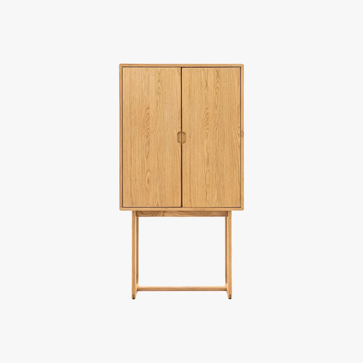Cocktail Cabinet with Storage - Natural, Oak image