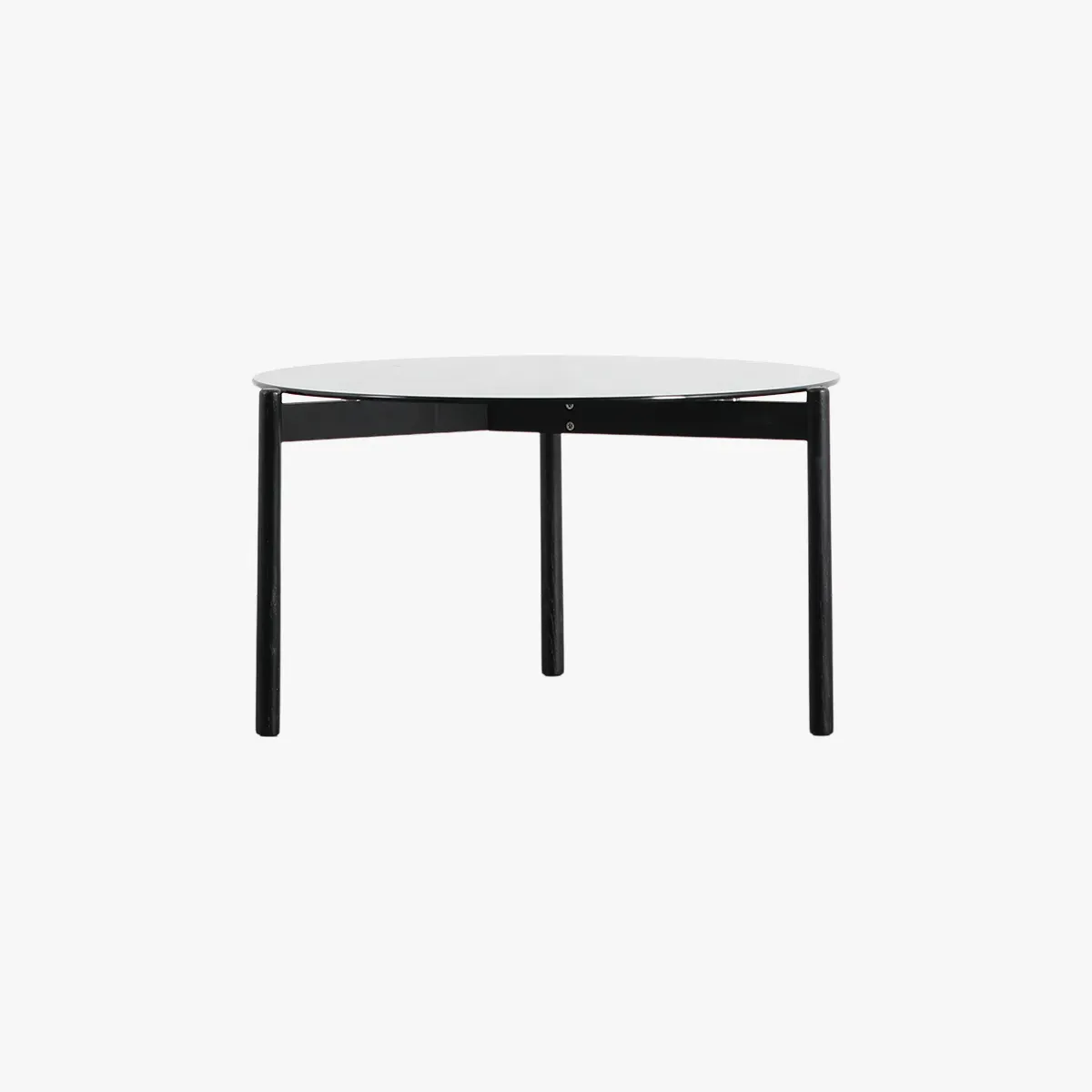 Coffee Table with Glass Top - Black image