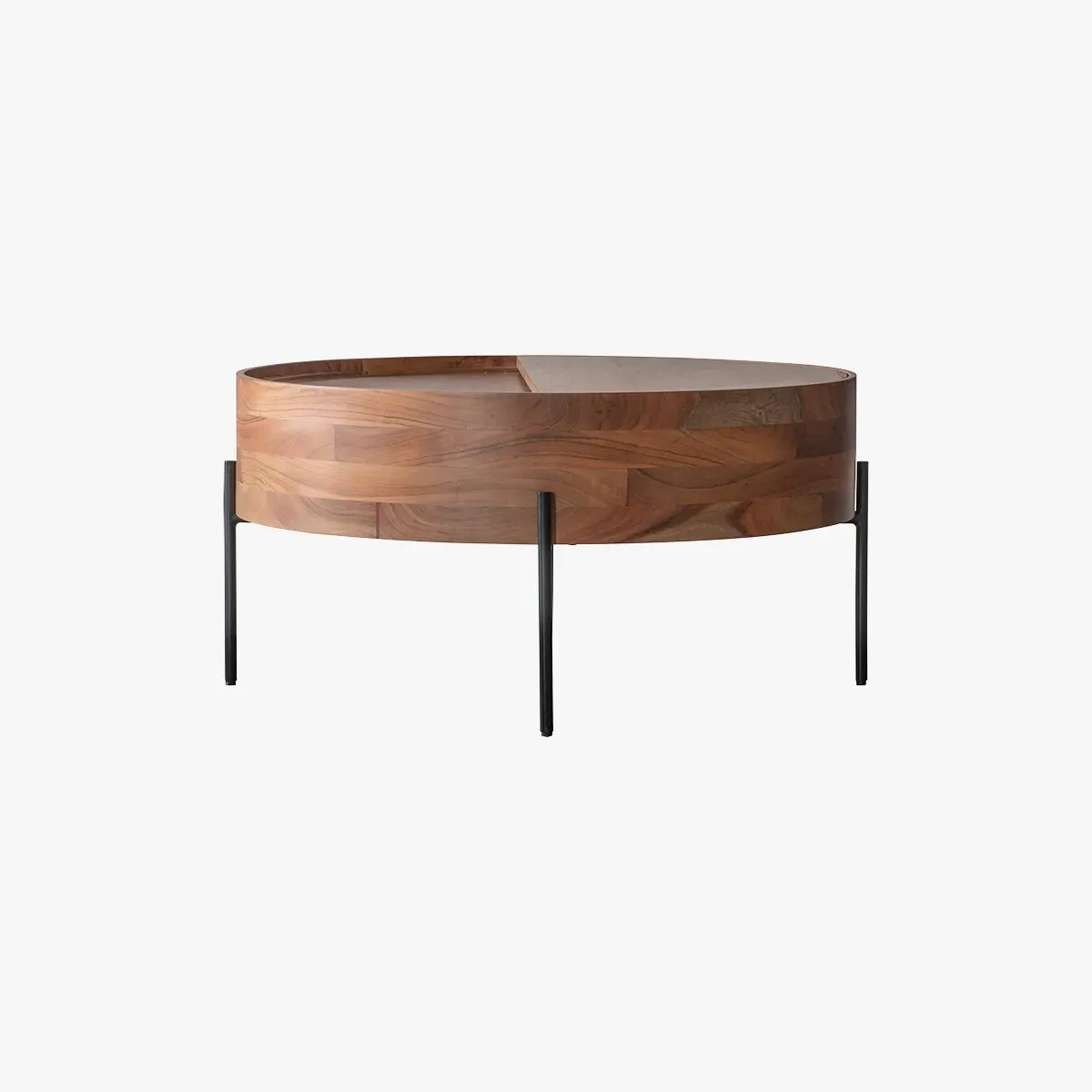 Coffee Table with Sliding Top - Brown, Acacia image
