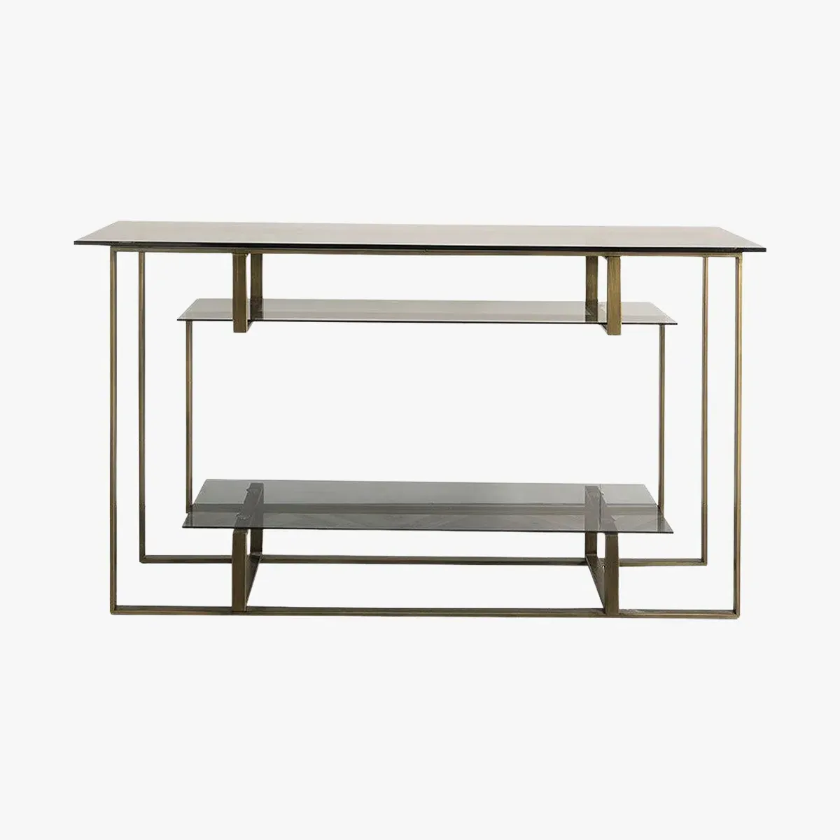 Console Table Art Deco Style - Yellow, Bronze image