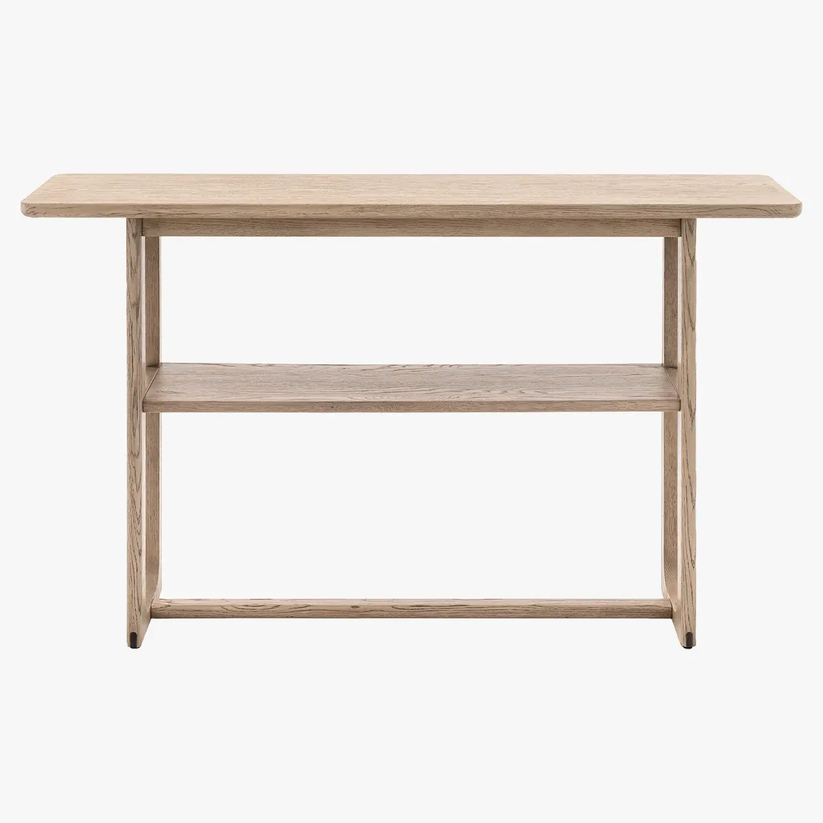 Console Table - Smoked, Solid Oak