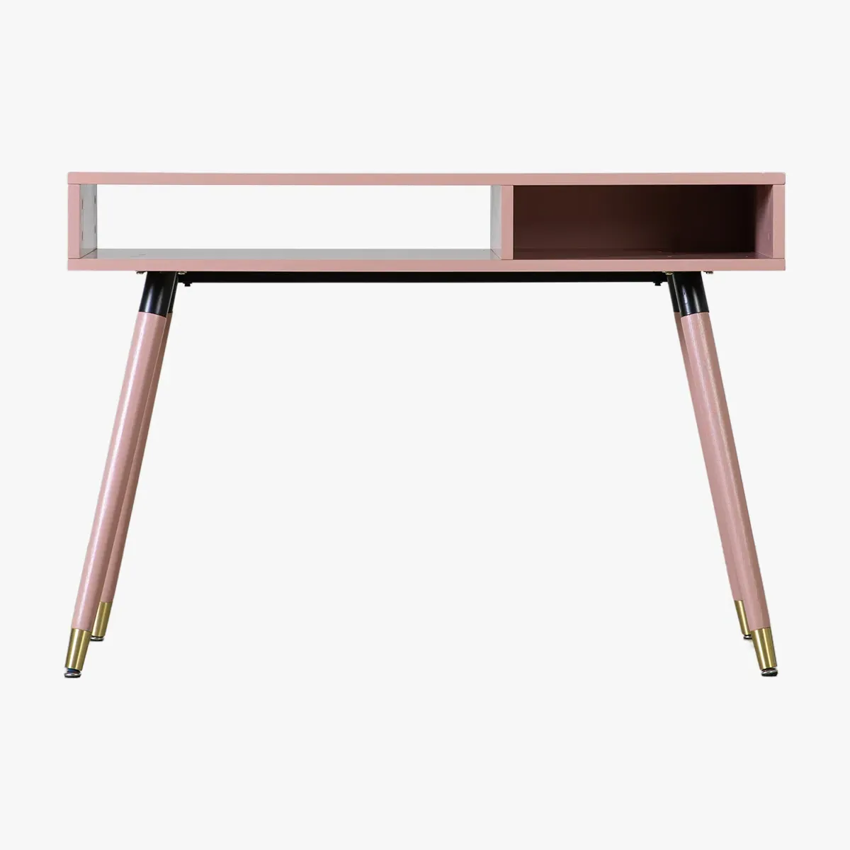 Console Table with Geometric Pattern - Pink