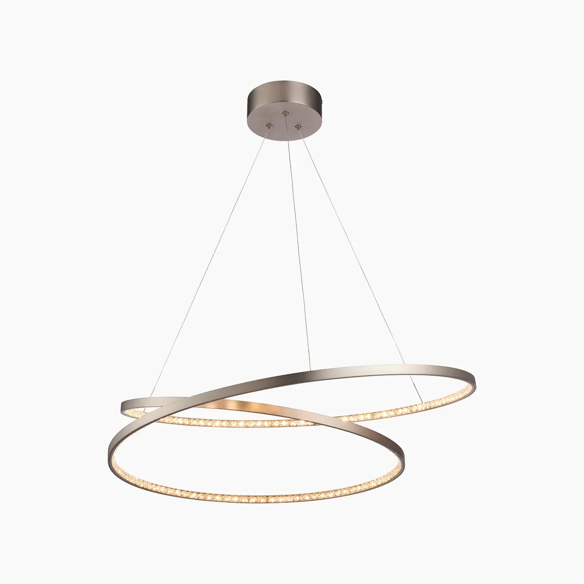 Contemporary Pendant Light - Silver, Nickel