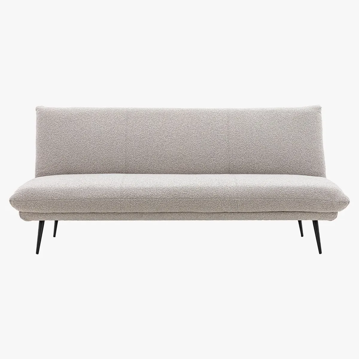 Convertible Sofa Bed with Wooden Legs - Grey
