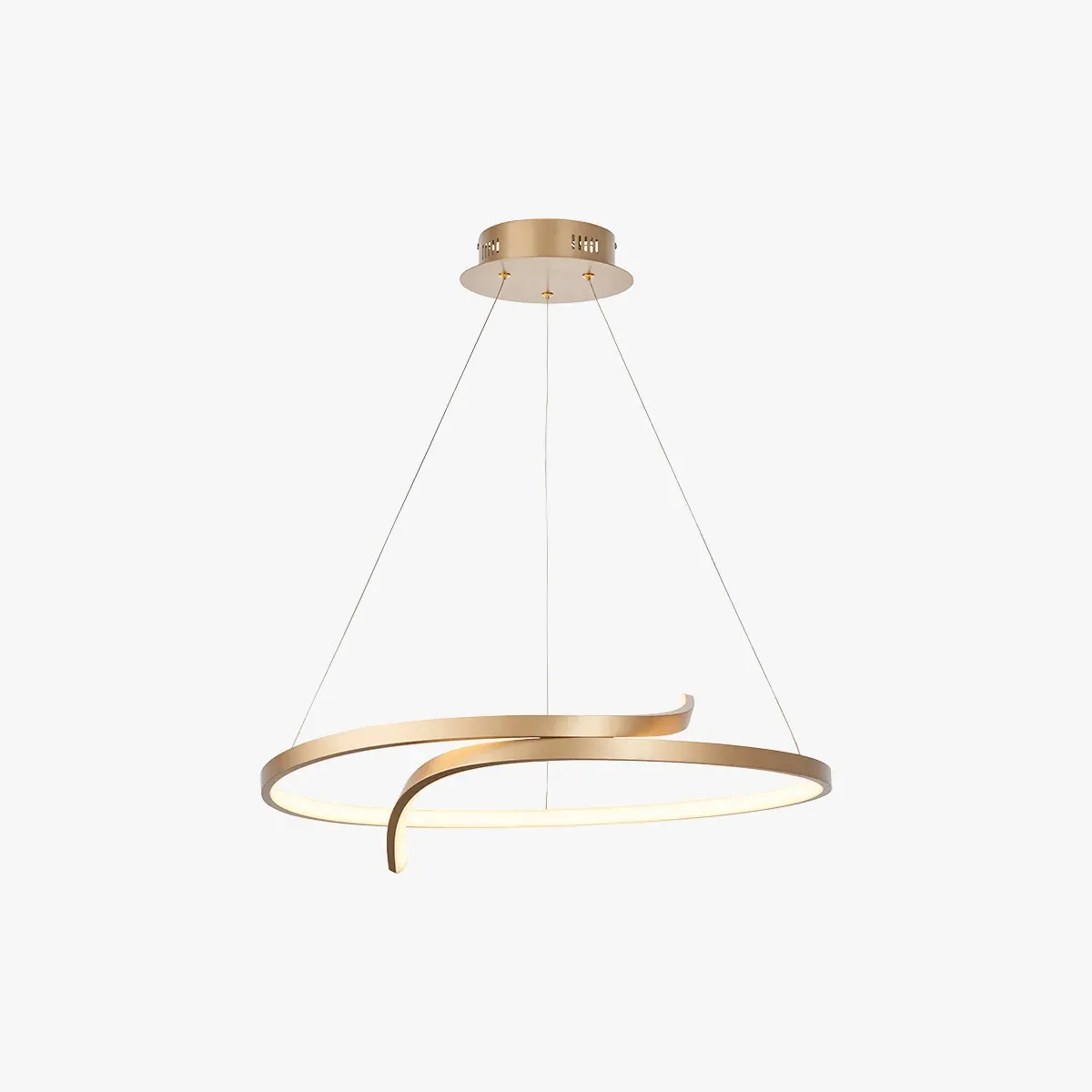 Curl LED Pendant Light - Gold image