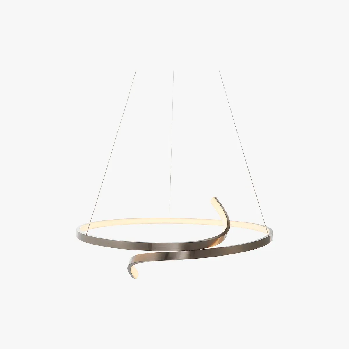 Curl LED Pendant Light - Nickel