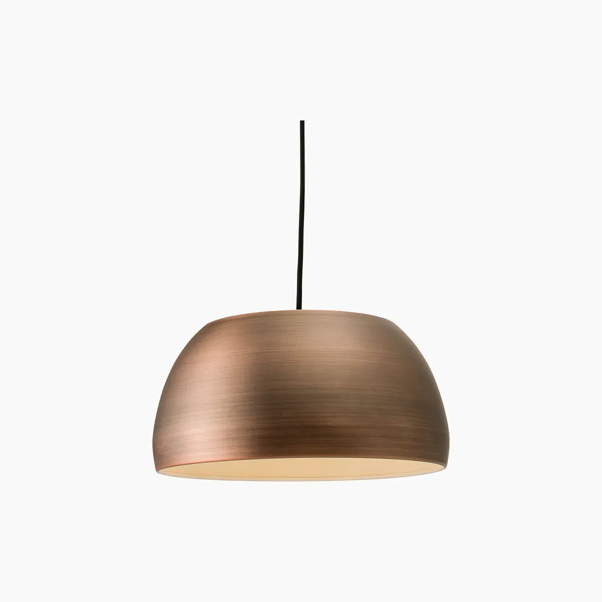 Curved LED Pendant Light - Antique Brass image
