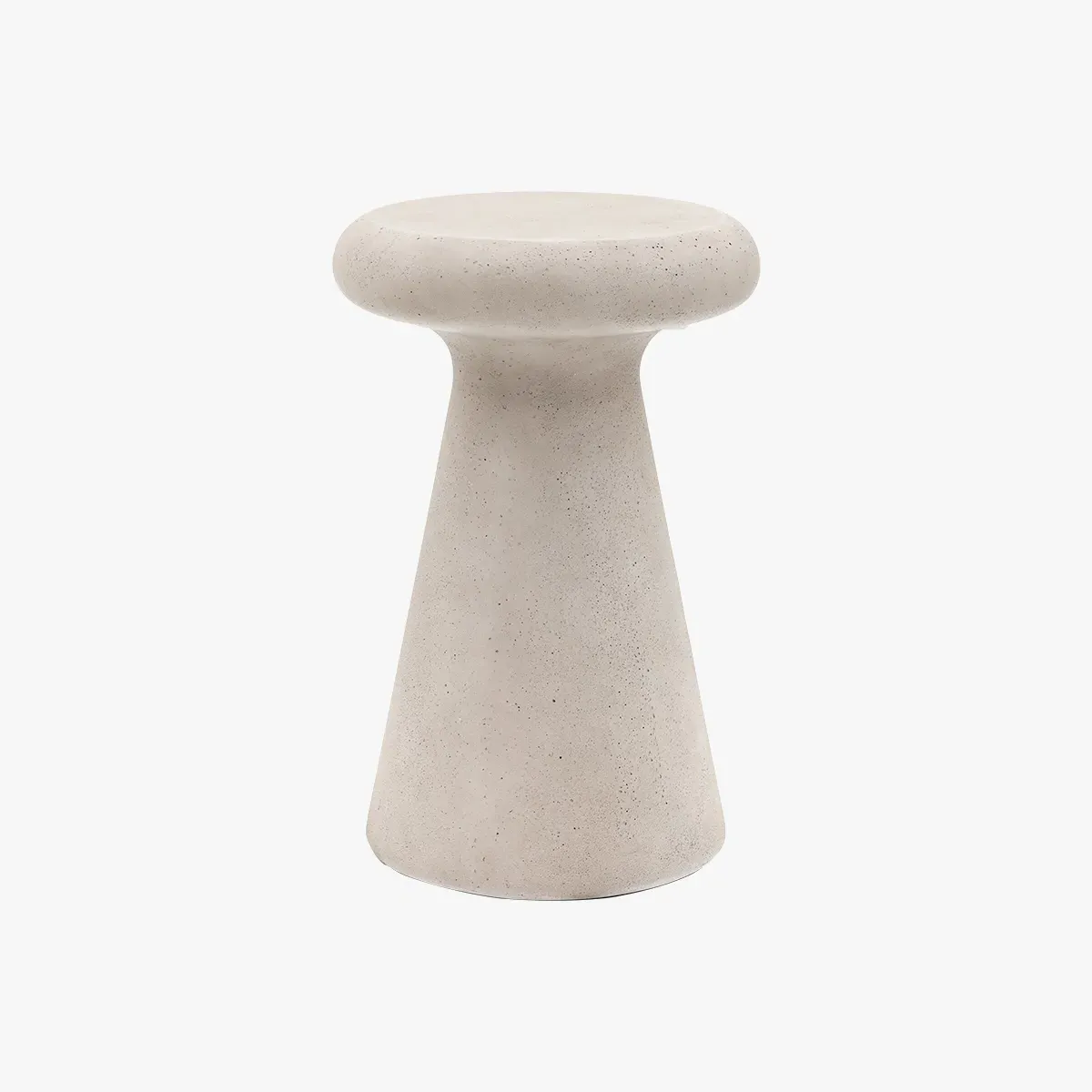 Curved Side Table - Concrete image