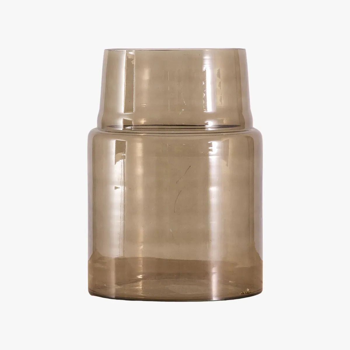 Cylinder Glass Vase - Green image