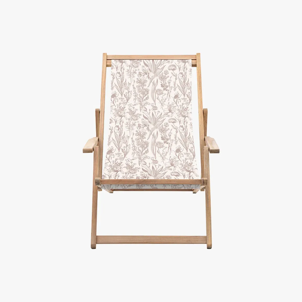 Deck Chair with Recline - Rose Flora, Acacia image