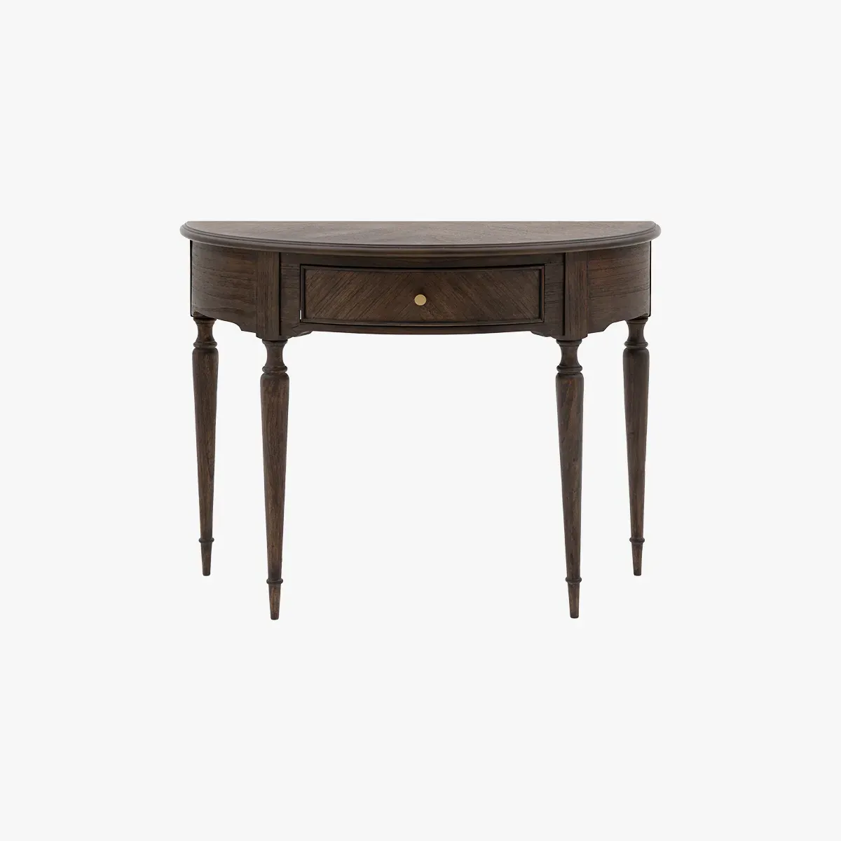 Demi Lune Console Table - Coffee, Mindy Wood image