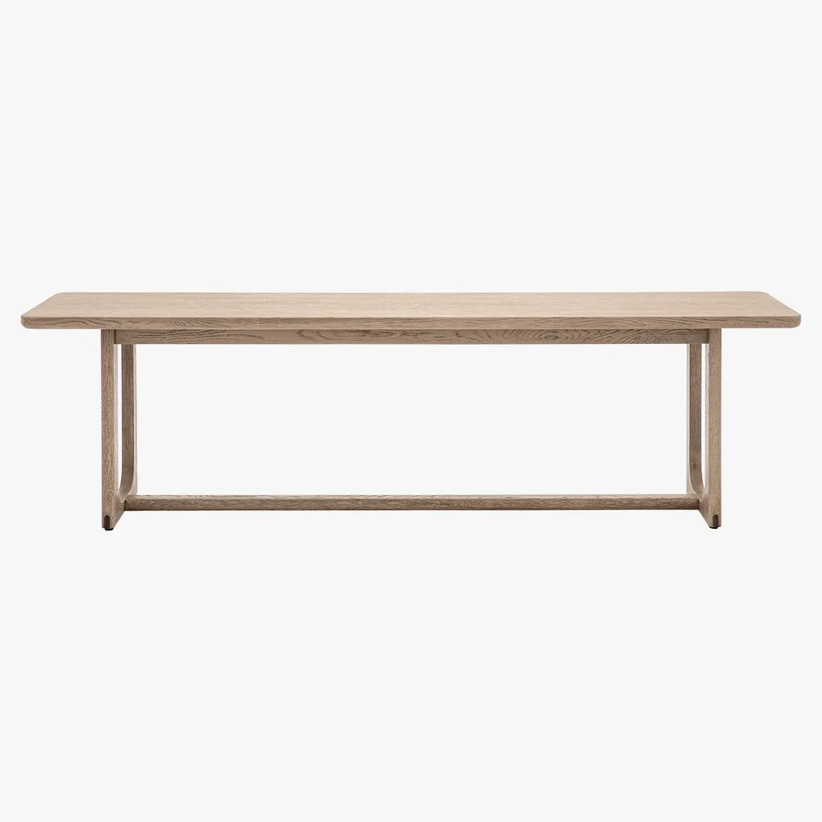 Dining Bench - Smoked, Solid Oak