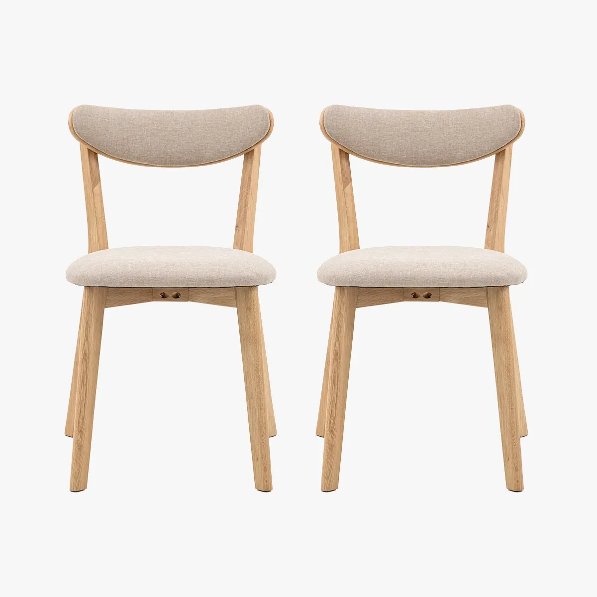 Dining Chair Set of 2 - Natural image