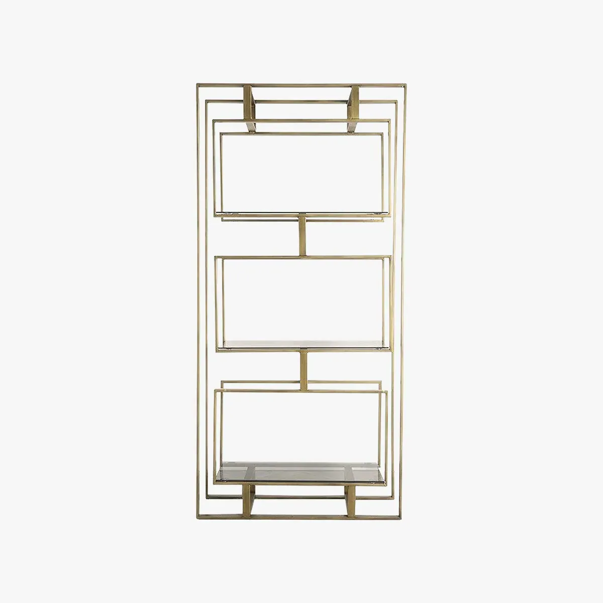 Display Shelving Unit Art Deco - Brown, Bronze