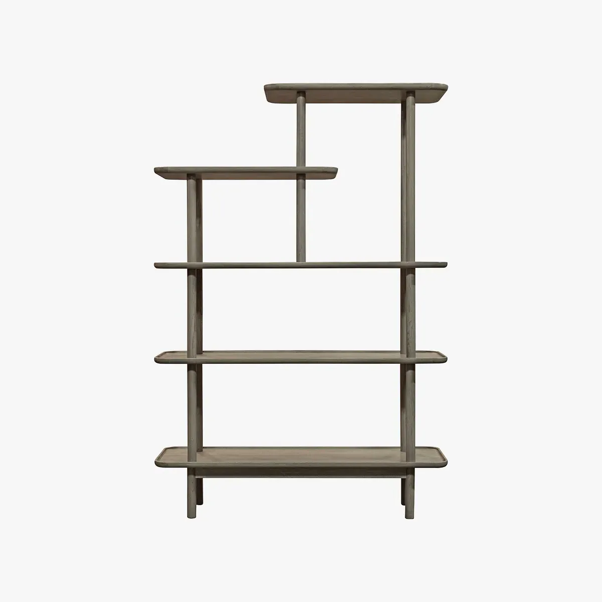 Display Shelving Unit - Grey, Oak Wood image