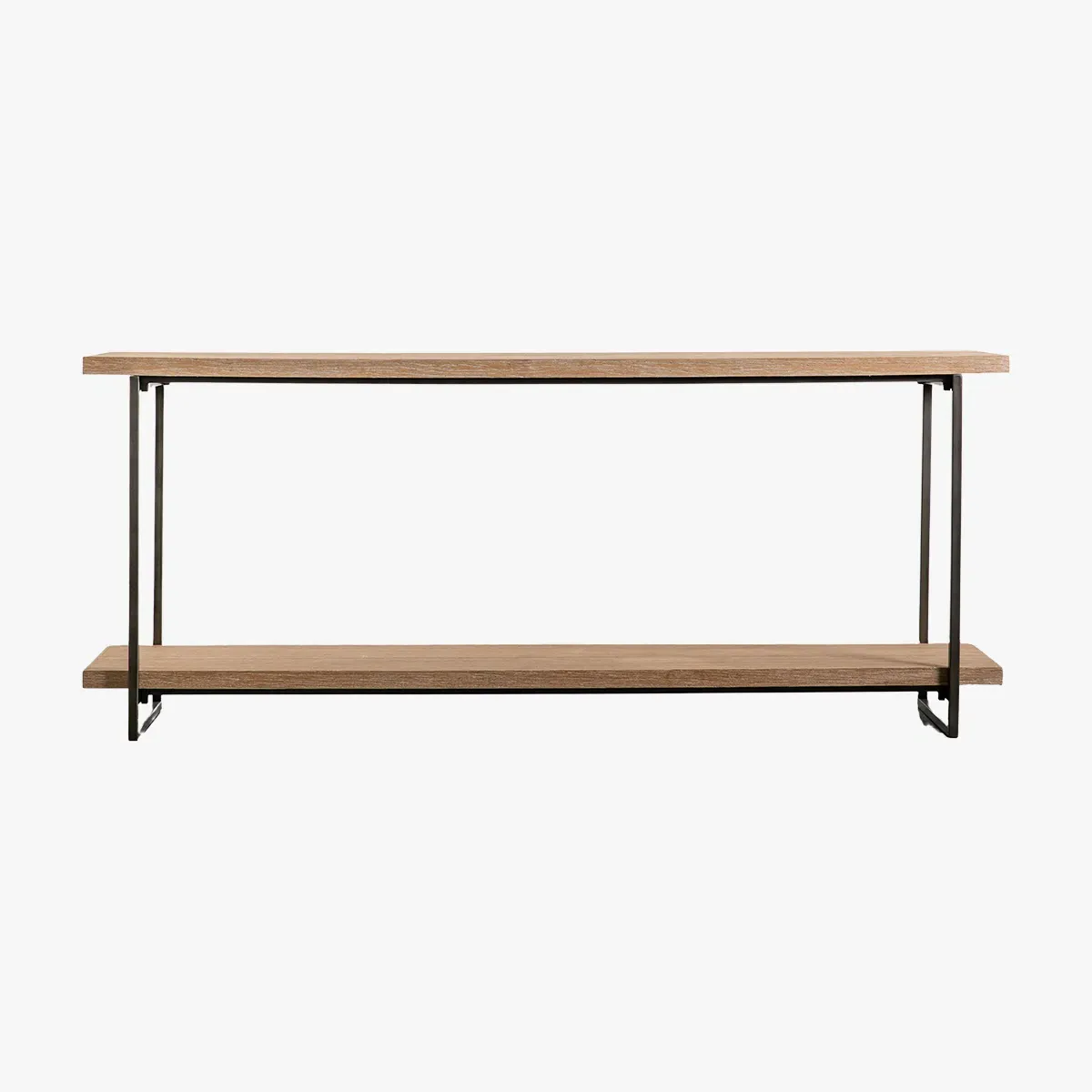 Display Table - Light Wood, Metal Frame image