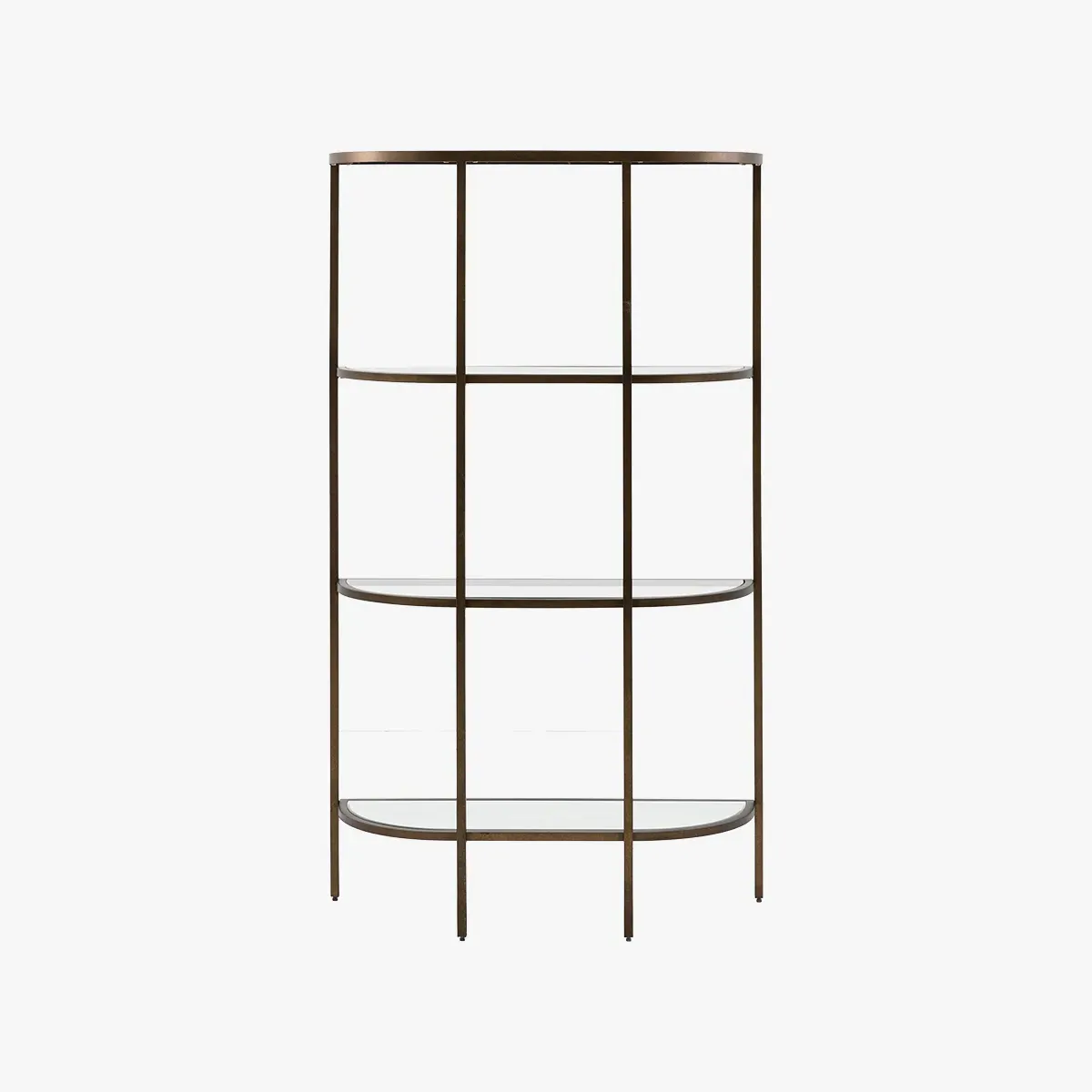 Display Unit with Glass Shelves - Bronze image
