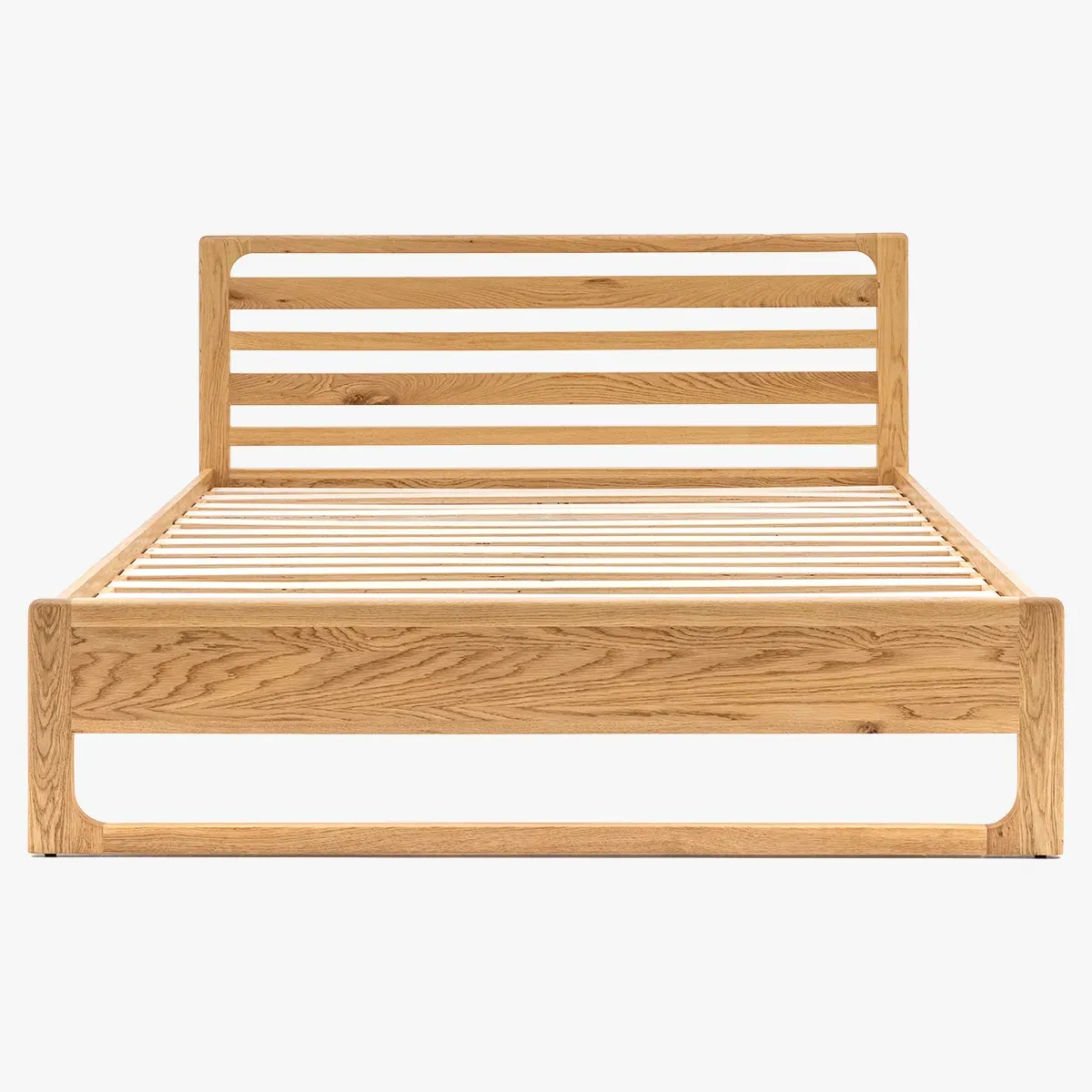 Double Bed Frame - Natural, Solid Oak image