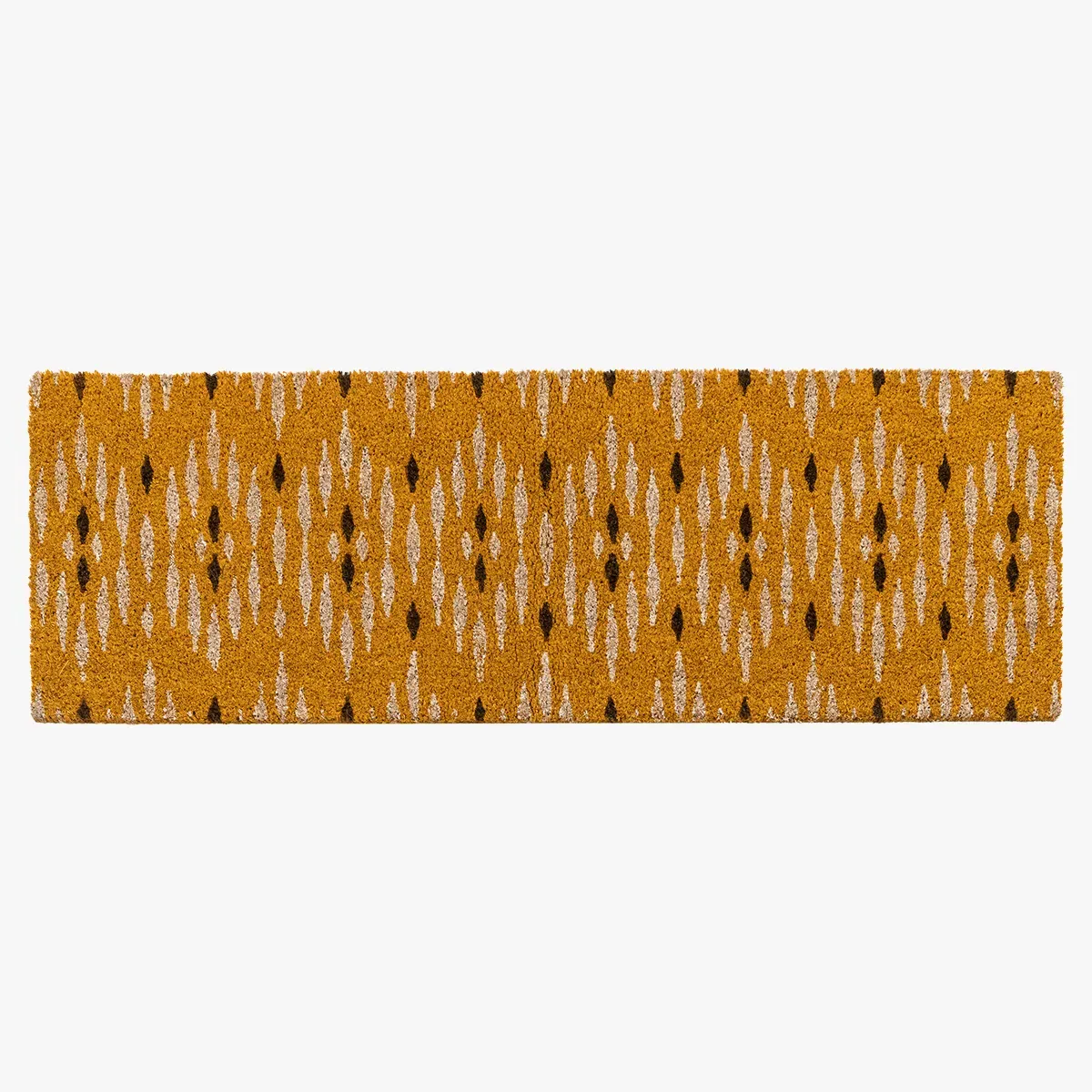 Double Doormat with Pattern - Ochre, Coir image