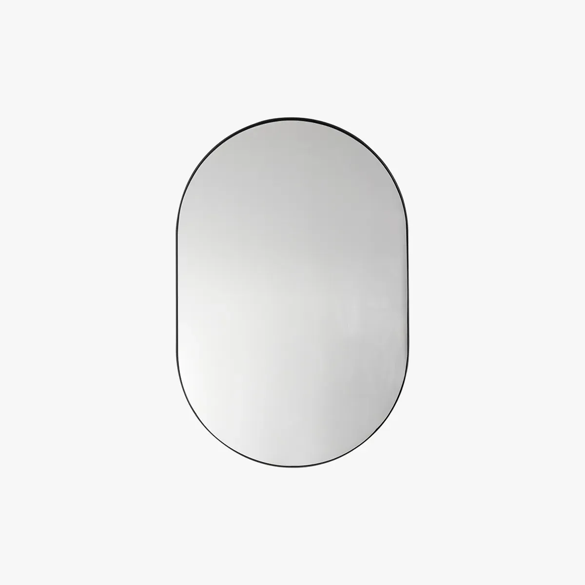 Elliptical Wall Mirror - Black image