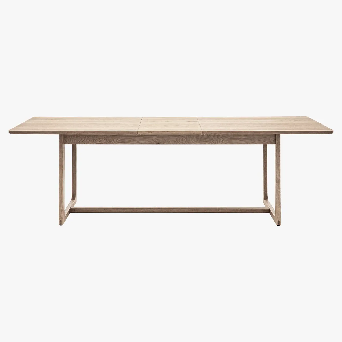 Extendable Dining Table - Smoked, Oak Wood