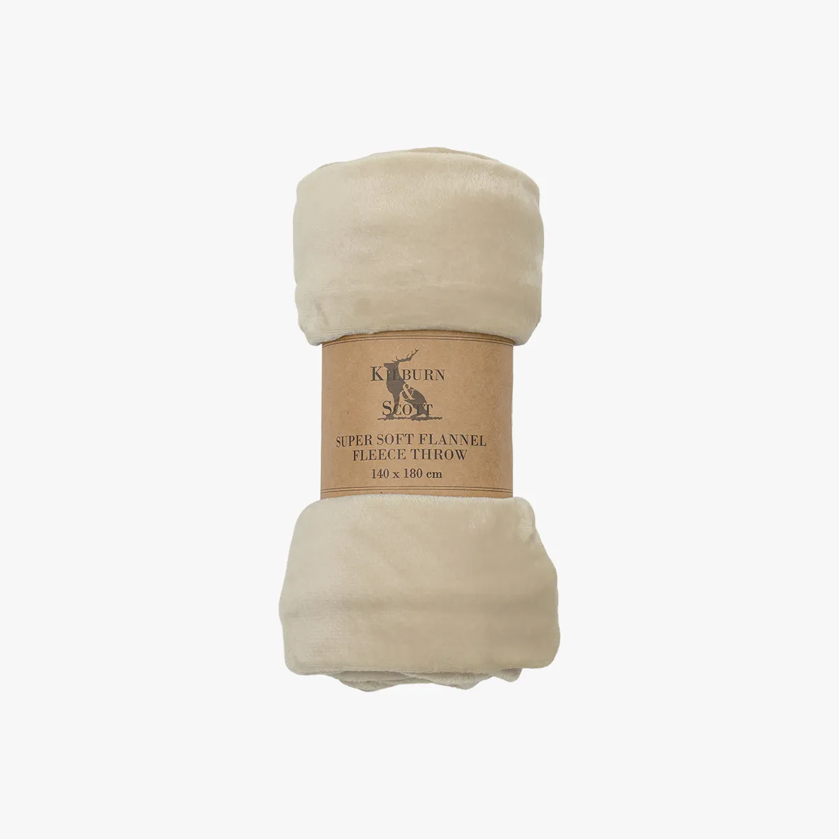 Flannel Fleece Throw - Oatmeal image