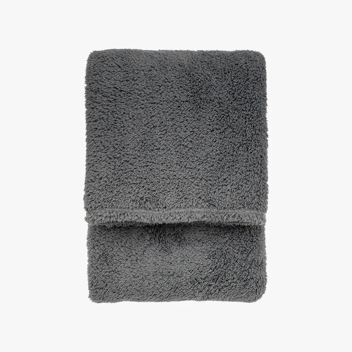 Fleecy Throw Blanket - Charcoal, Fleece