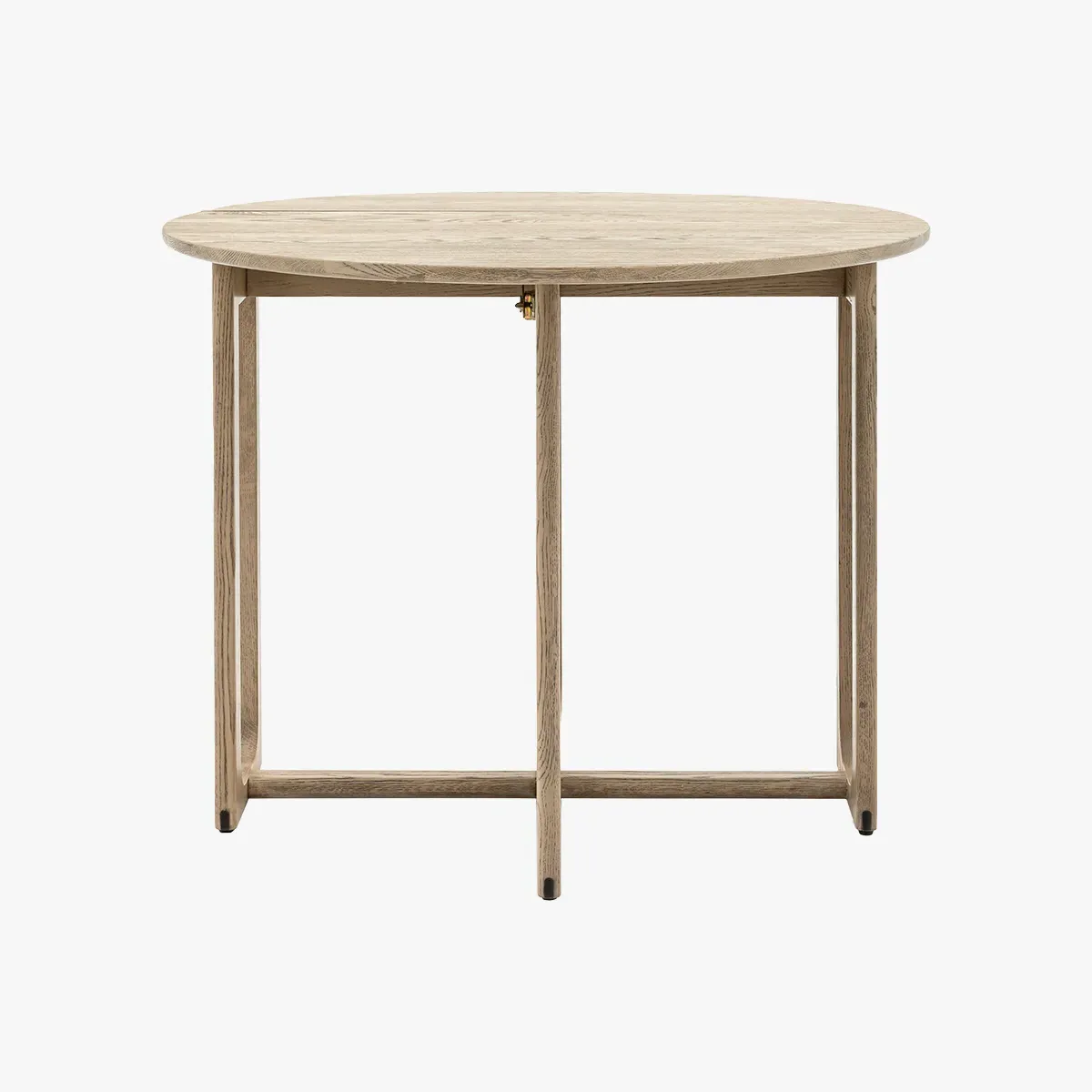 Folding Dining Table - Smoked, Oak Wood