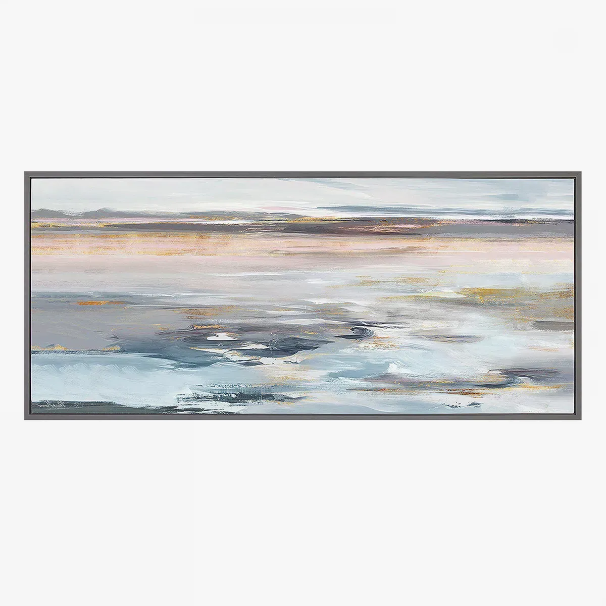 Framed Canvas Wall Art - Coastal Scene image
