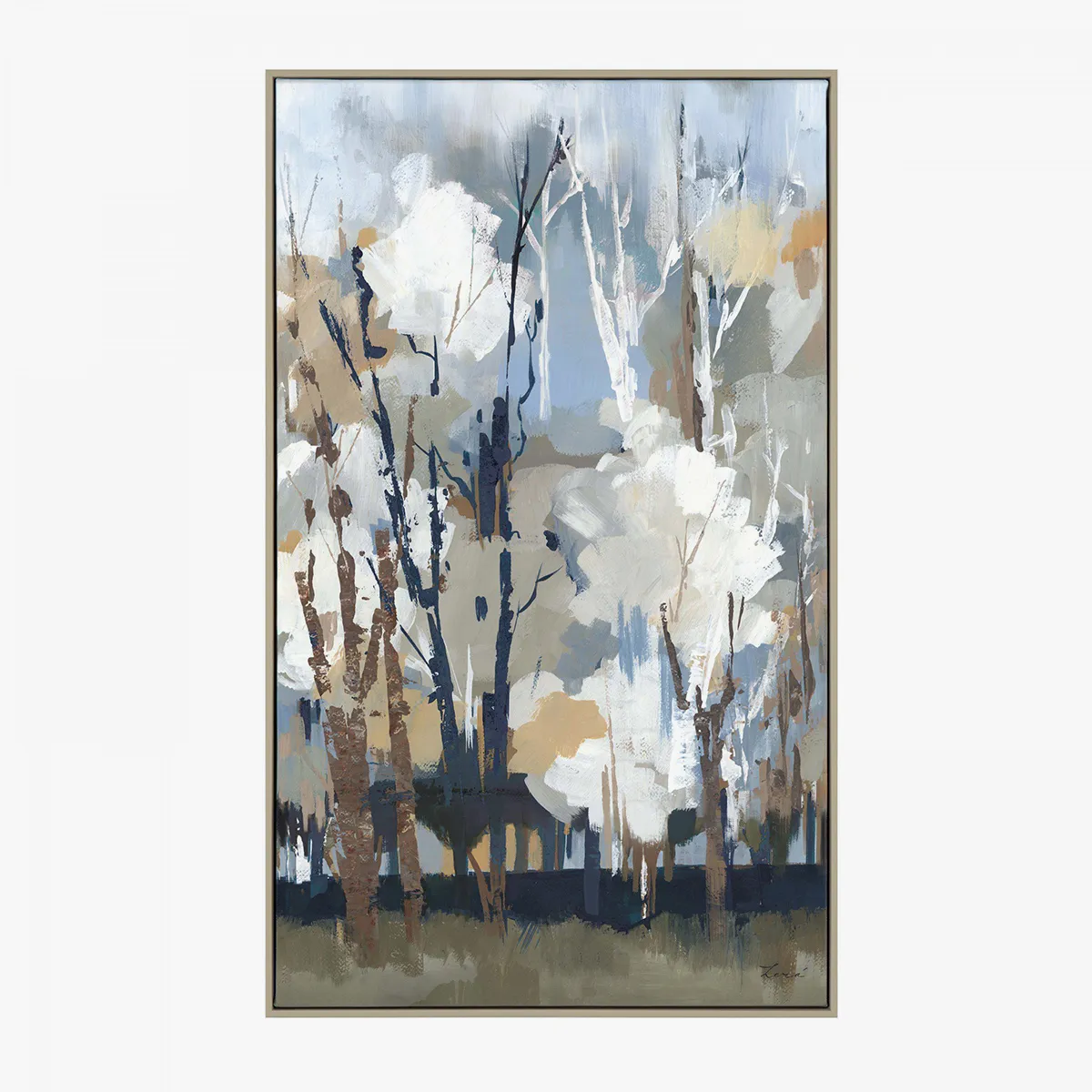 Framed Canvas Wall Art - Forest Scene image