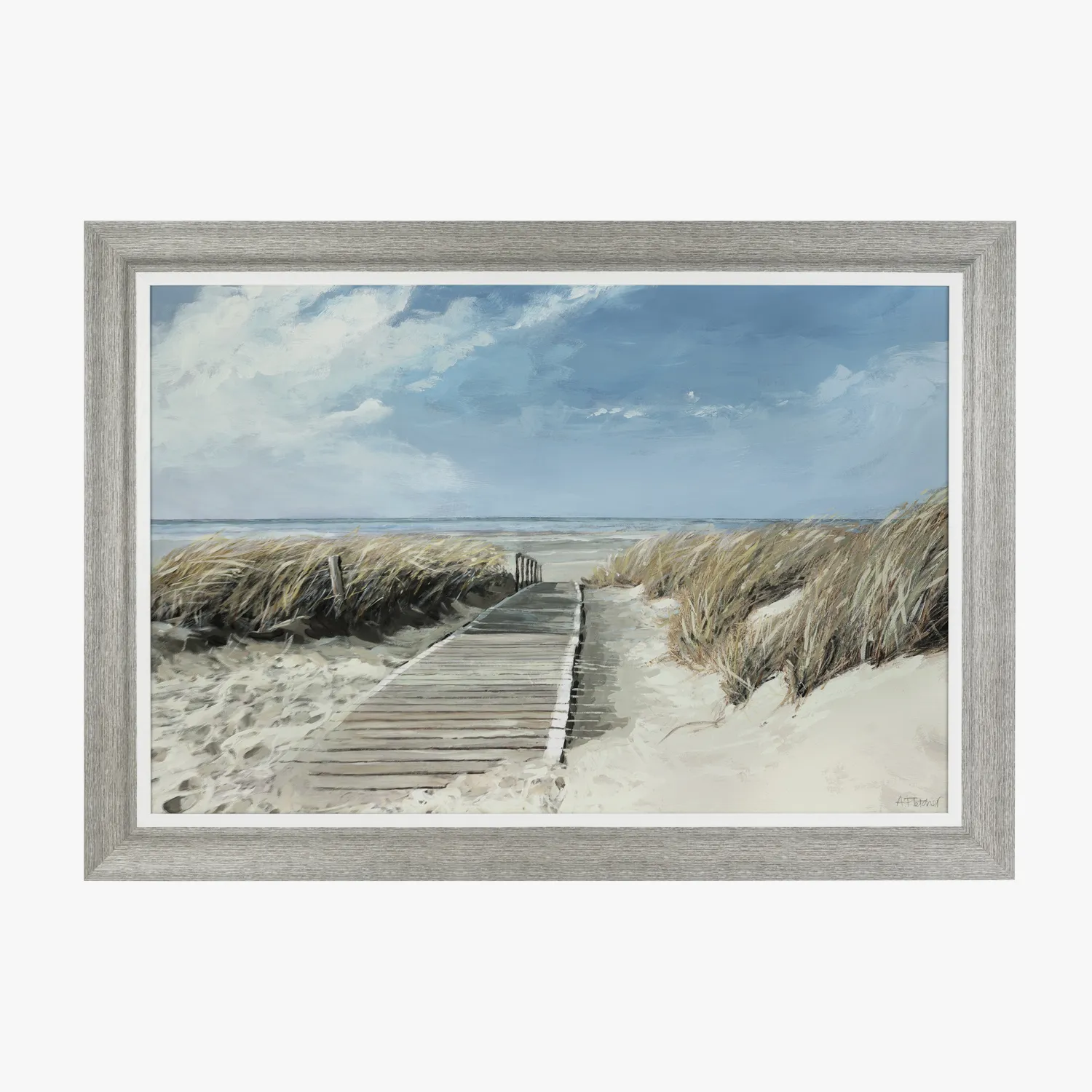 Framed Canvas Wall Art - Ocean Path image