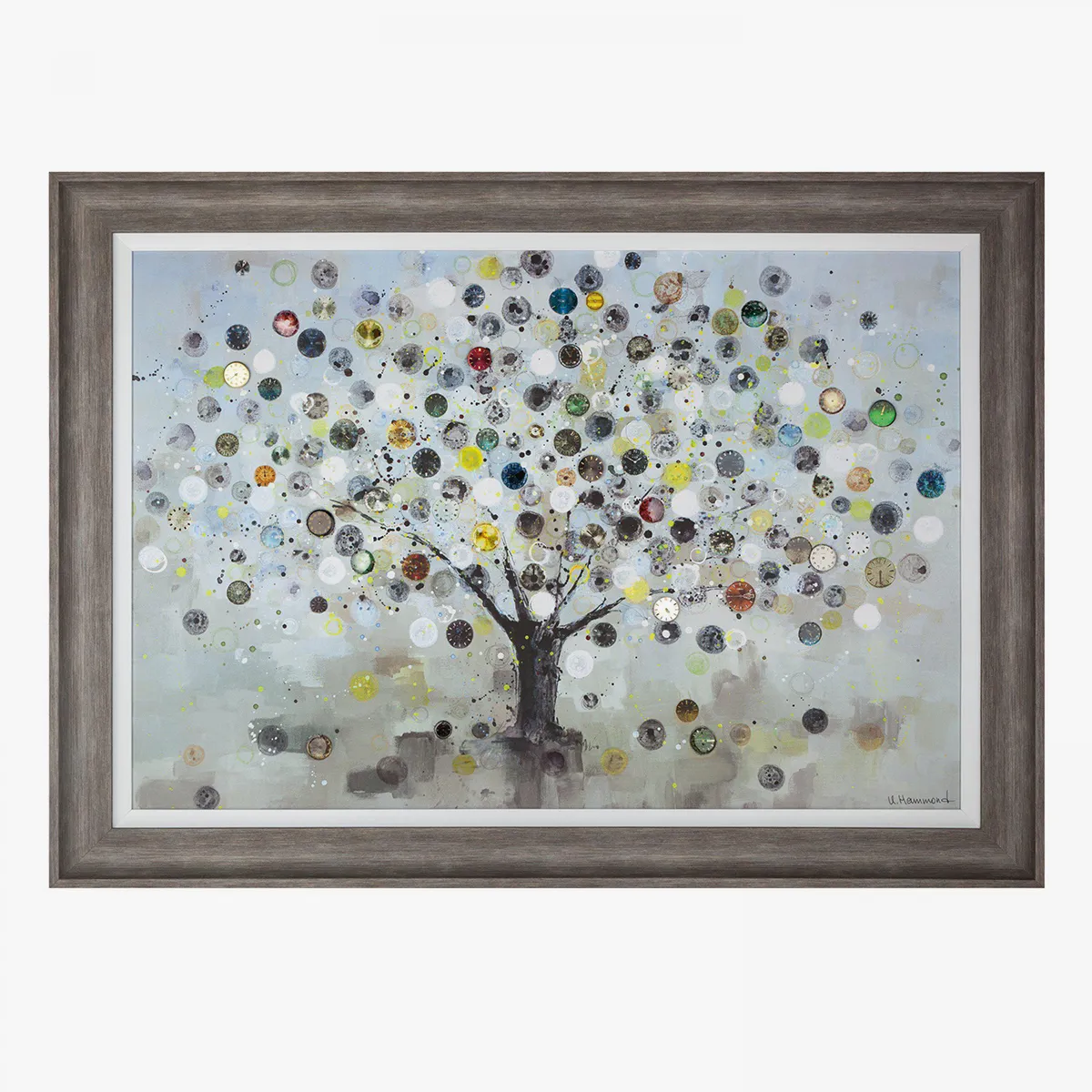 Framed Canvas Wall Art - Tree Design