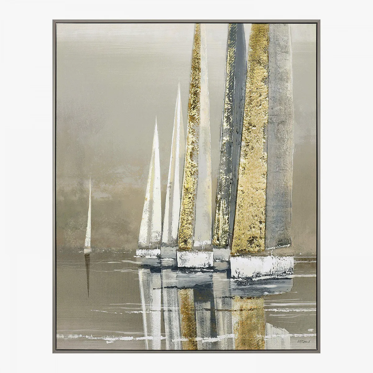 Framed Canvas Wall Art - Vessel Design image