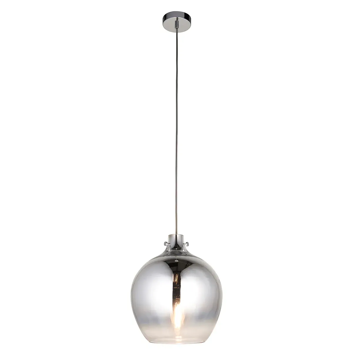 Glass Pendant Light - Metallic, Ombre Chrome image